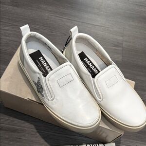 Brand New Authentic Golden Goose White Slip-On Sneakers